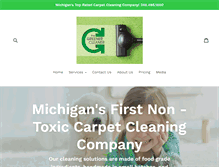 Tablet Screenshot of greenercleanermichigan.com